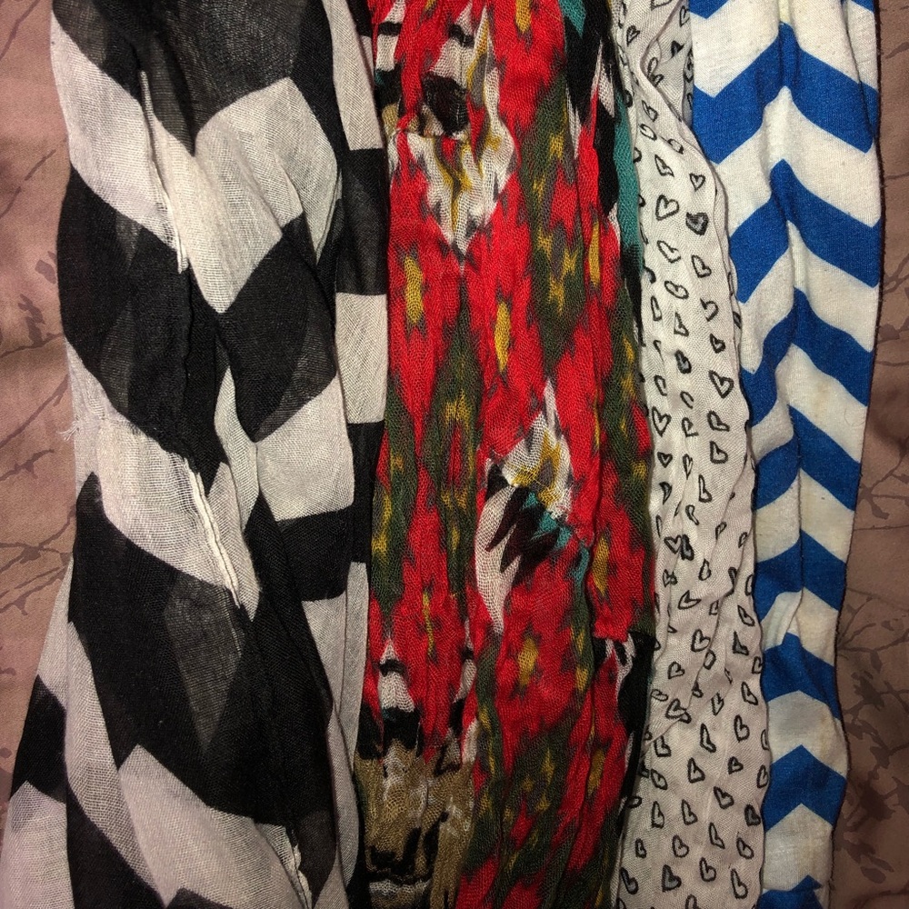 Colorful scarves
